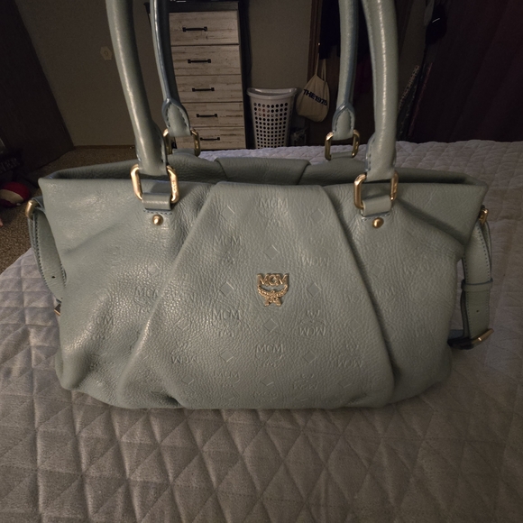 MCM Handbags - MCM Blue Leather Women's Bag